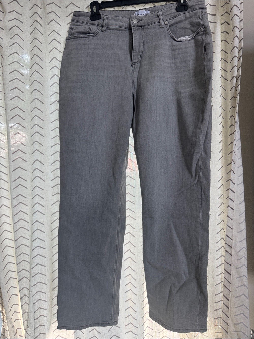 LOFT Girlfriend Jeans Grey Wash sz 30/ 10